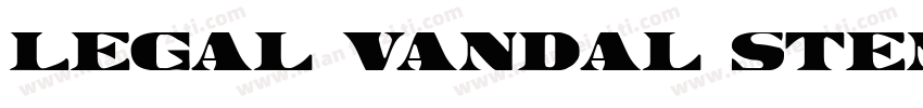 Legal Vandal Stencil字体转换